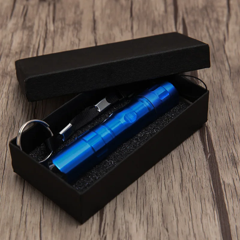 Swayboo 3W Keychain 4 colors  Mini Flashlight Aluminum Custom Gift LED Handshake Waterproof Outdoor Small Flashlight