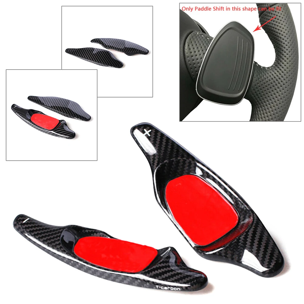 

2Pcs Carbon Fiber Car Steering Wheel Shift Paddle Shifter Extension For Audi S3 S5 A5 S6 SQ5 RS7 S8 RS3 RS6