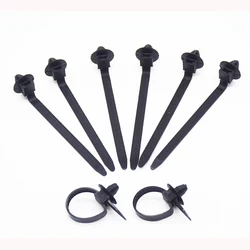 20Pcs Car Cable Fastening Ties Zip Nylon Black Car Auto Cable Strap Push Mount Wire Tie Retainer Clip Clamp Q26 92x5mm