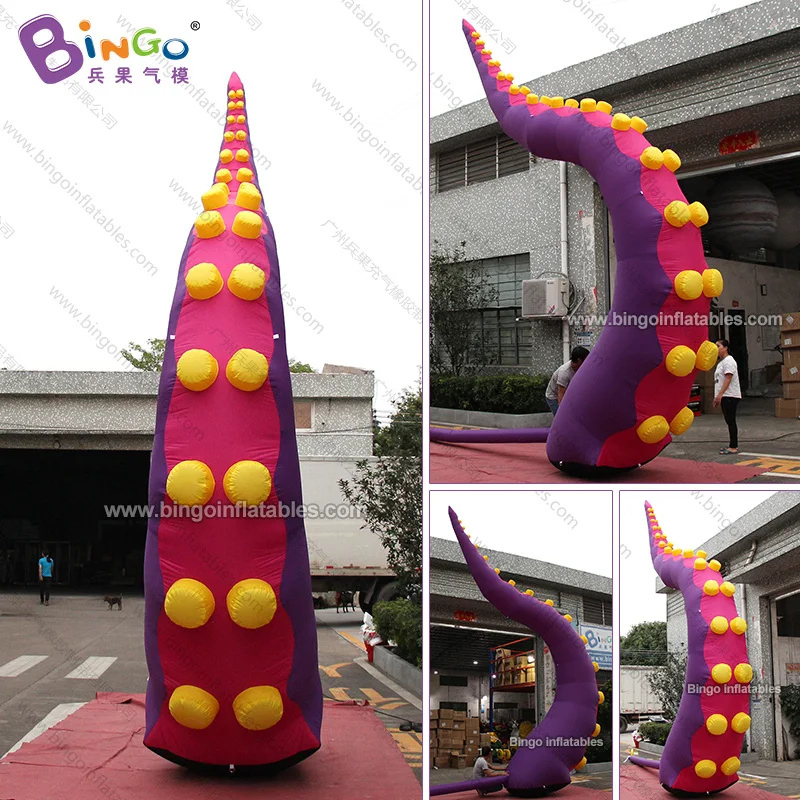 16.4 Feet Tall Inflatable Purple Octopus Tentacle For Carnival / Giant Blow Up Tentacle Balloon Toys inflatable Toys For Sale