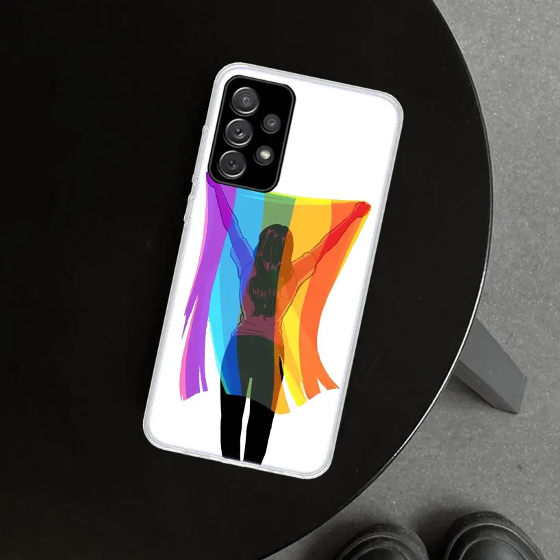 Gay Lesbian LGBT Rainbow Pride Phone Case for Samsung Galaxy A15 A25 A35 A55 A14 A24 A34 A54 A04S A13 A23 A33 A53 A03S A52 A12 A