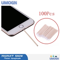 100Pcs/Pack Cotton Swabs Cleaning Tools For iPhone Samsung Huawei Charging Port Headphone Hole Cleaner Phone Repair Tools