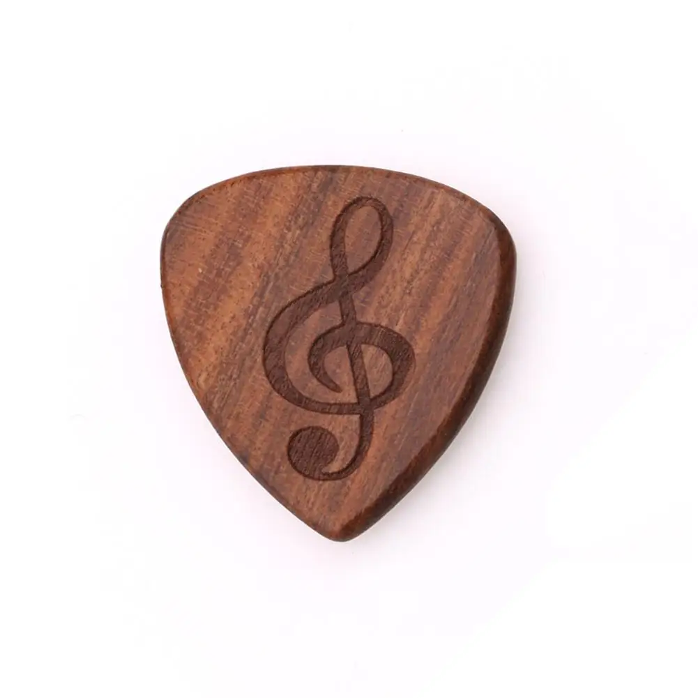 1PCS Solid Wood Picks Plectrum Guitars Picks High-end Picks Fingerpicks Musical Instrument Guitar Accessories 26x30mm