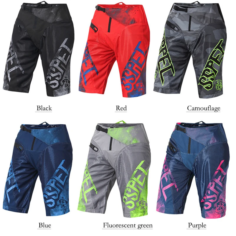 

SSPEC Off-road Riding Motorcycle Shorts MTB BMX Mountain Bike Racing Downhill Cycling Shorts Dirt Bike Riding Shorts Men Women