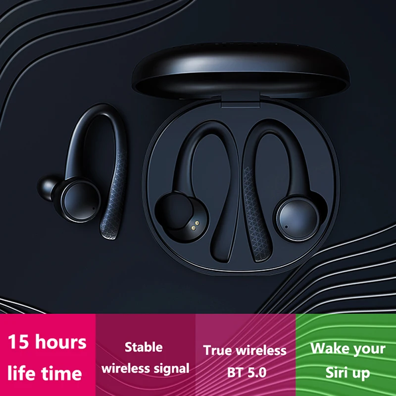 New Wireless Earphone Bluetooth Sport Headphone Noise Cancelling With Mic Music Earbuds Running Headset For Xiaomi huawei iPhone