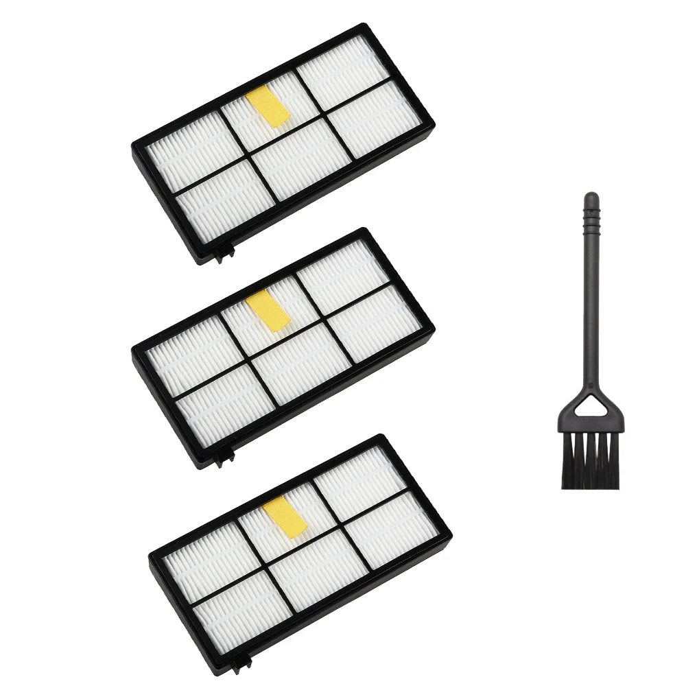 Filtre Hepa pour aspirateur robot iRobot Roomba série 800 900, accessoires lavables, Kits de pièces de rechange, 3 pièces/lot