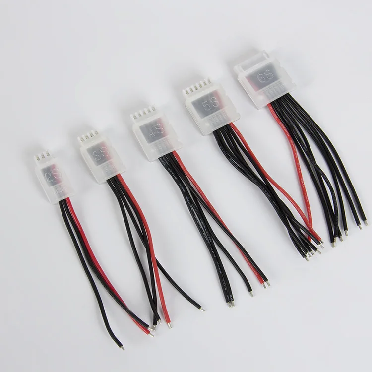 20pcs/lot 2S 3S 4S 5S 6S LiPo Battery JST-XH Balanced Head Protection Balance Plug Savers AB Clip For RC Drone Battery Part