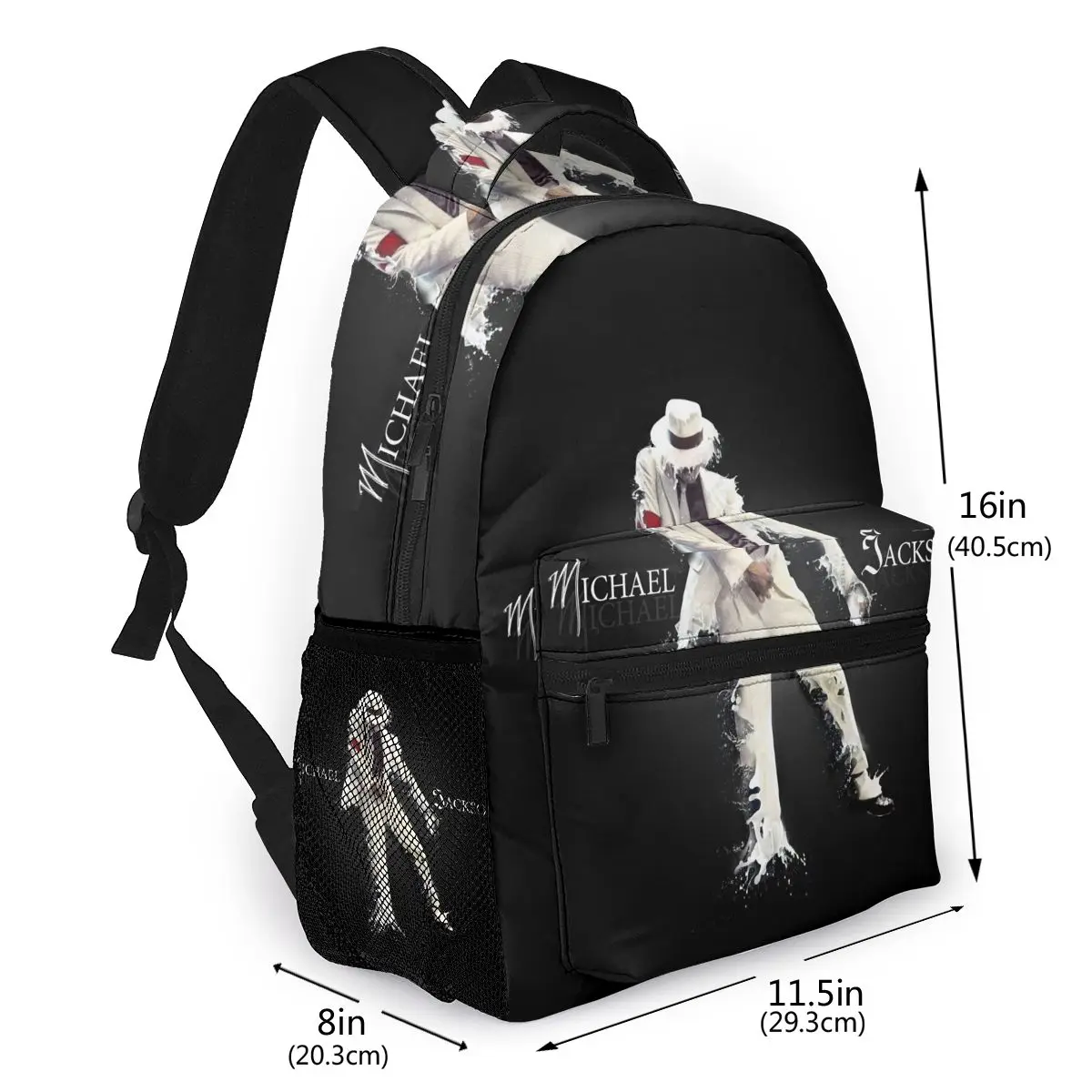 Michael Jackson-mochila de viaje para niños y niñas, morral escolar para adolescentes