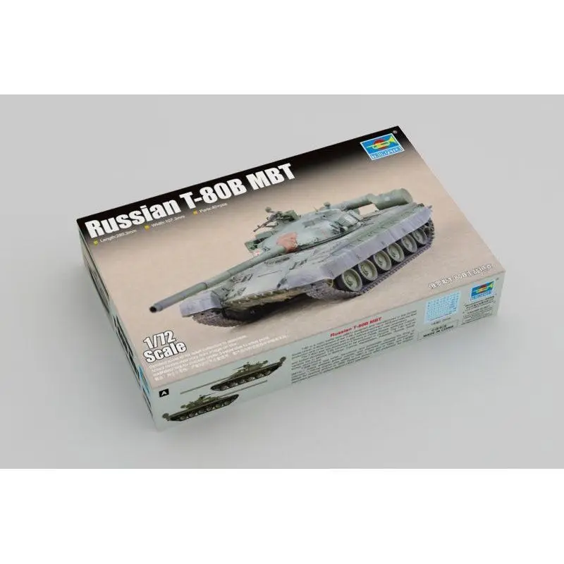 

Trumpeter 07144 1/72 Russian T-80B Main Battle Tank - Scale Model Kit