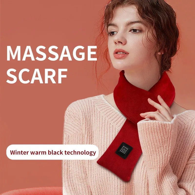 

Smart Heating Scarf Neck Massager Graphene Warm Belt For Men Women Cervical USB Charging Massage Heating Scarf