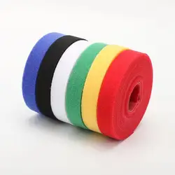 5M Velcro 10 / 20mm color self-adhesive fixing tape, reusable strong hook, cable ring, DIY self-adhesive Velcro tape