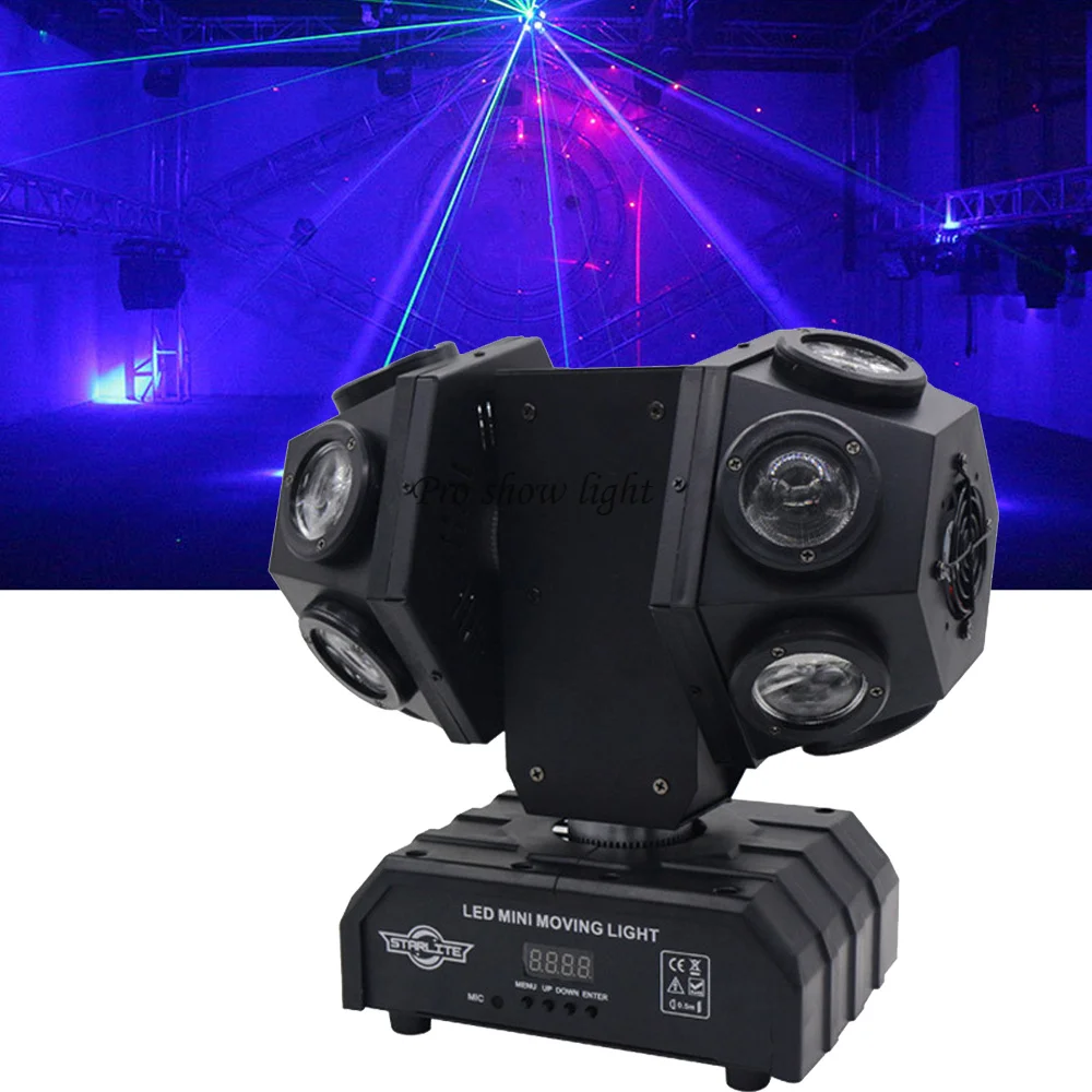 Profession Dj Equipments 12X10W RGBW 4IN1 LED Beam Moving Head Light DMX Stage Lighting Effect For Disco Bar Party Light Wedding