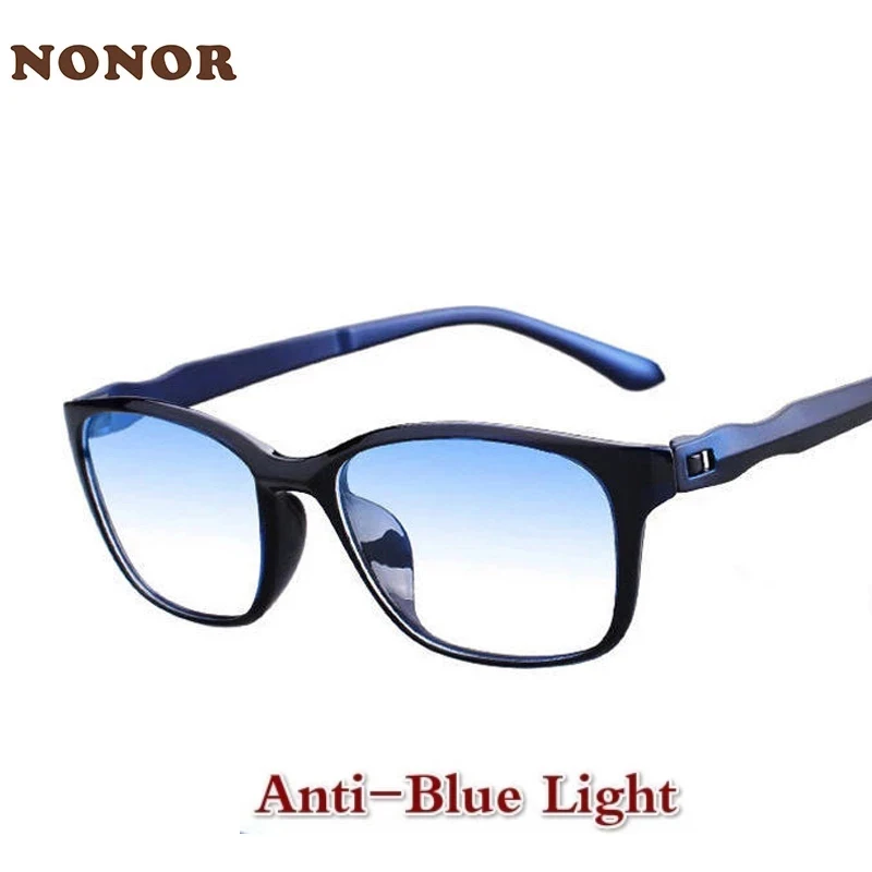 NONOR Blue Light Blocking Glasses Men Women Anti-Blue Light Eyeglasses TR90 Computer Eyewear Female Eyewear Glasses for Men