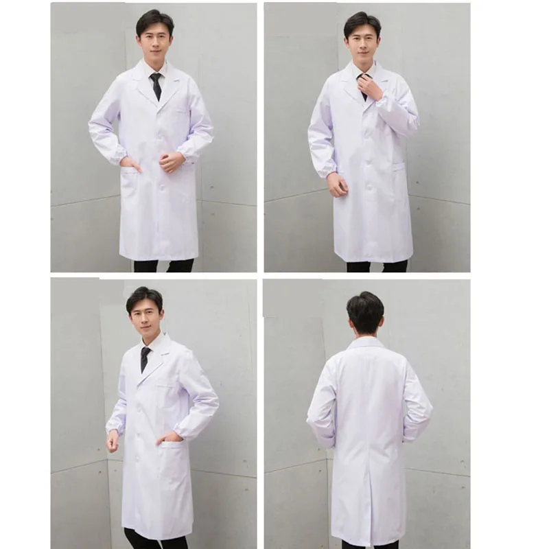 Men Or Woman White Lab Coat Dentist Uniforms Chemistry Long Coat,Beauty Aesthetics Medical Center Clothes