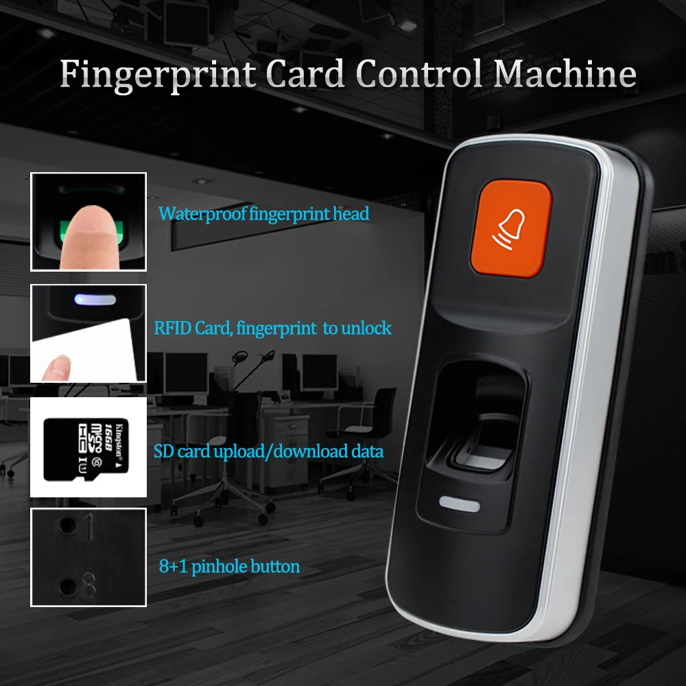 YiToo-Control de Acceso de puerta inteligente, cerradura con huella dactilar, biométrica RFID, teclado magnético eléctrico, puerta de madera, puerta