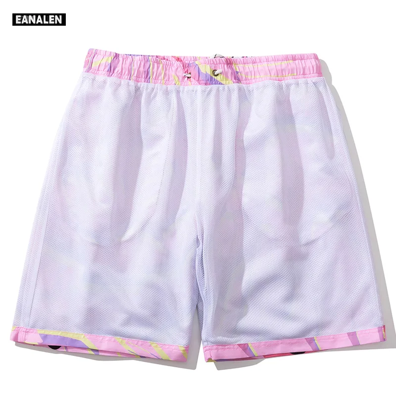 2021 Sommer Basketball Shorts rosa Cartoon Grafik Strand hose Männer Hip Hop Harajuku Vintage Tanz shorts Frauen Bermuda Mode