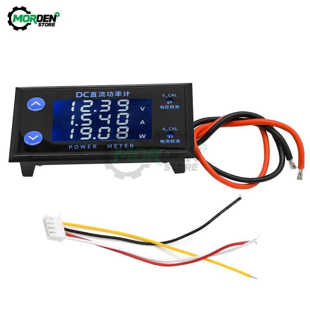 LCD 4-Digits High-Precision Voltage Current Power Meter Digital DC 0-200V 10A Voltmeter Ammeter Volt Testers Dropship