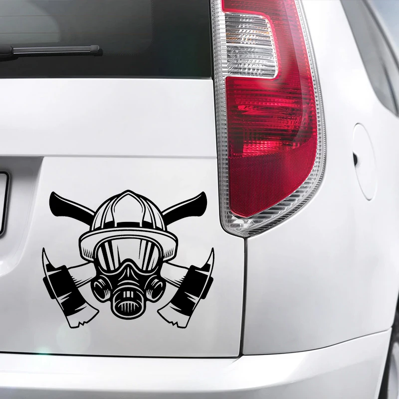 S61292 # Fire Brigade Black Transparent Car Sticker Vinyl Decal Waterproof Decors for Motorcycle Bumper Laptop
