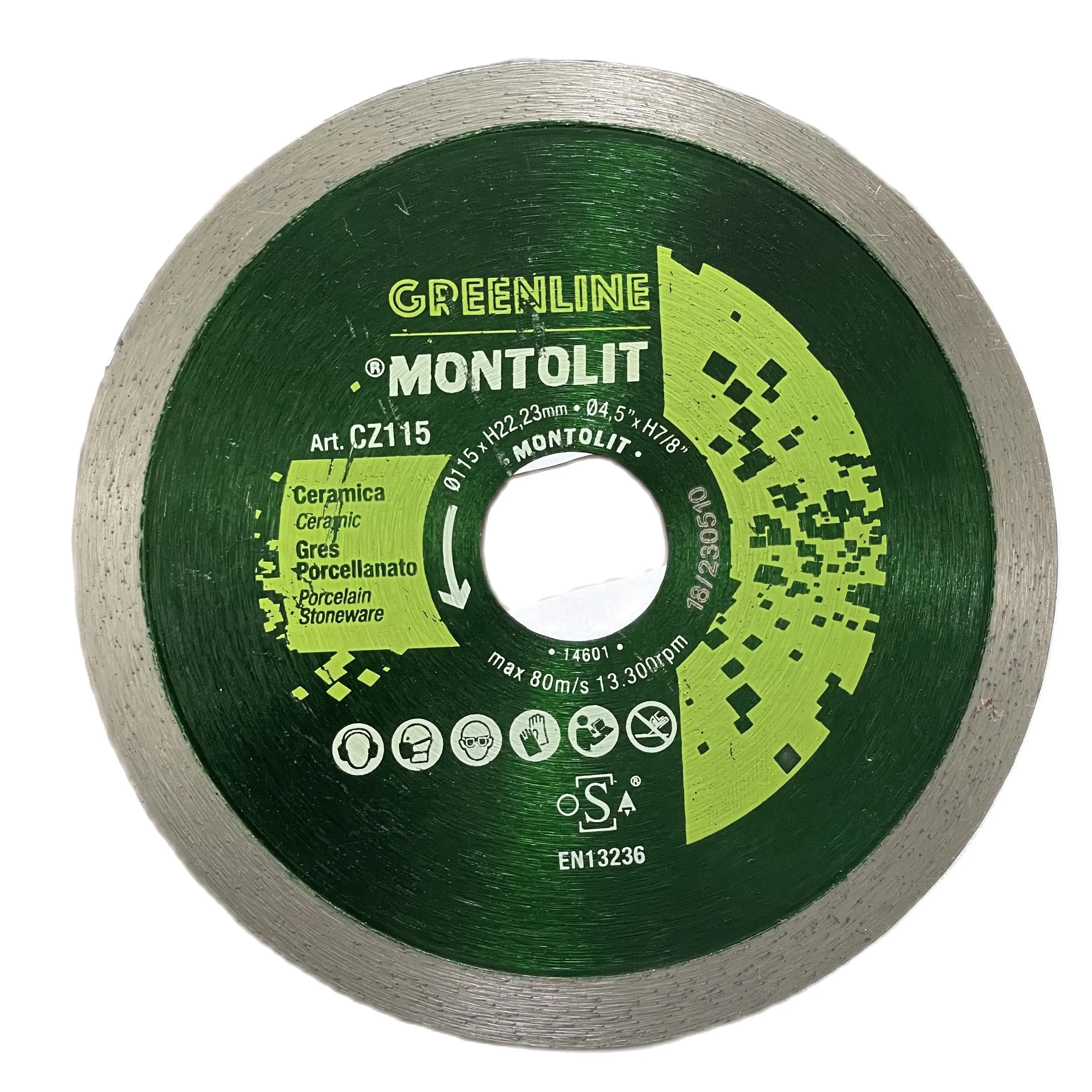 Dimond Saw Blade Cutting Disc For Granite Multipurpose Continuous Rim  Porcelain Tile Cold Pressed Diamond Factrory Whole Sale