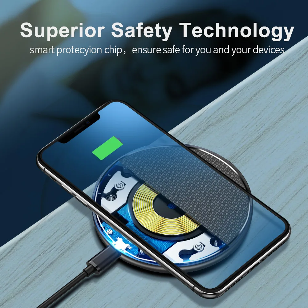 10w qi rápido carregador sem fio para iphone 11 12 max x xs xr 8 plus para xiaomi huawei samsung nota 9 s10 plus telefone usb carregador almofada