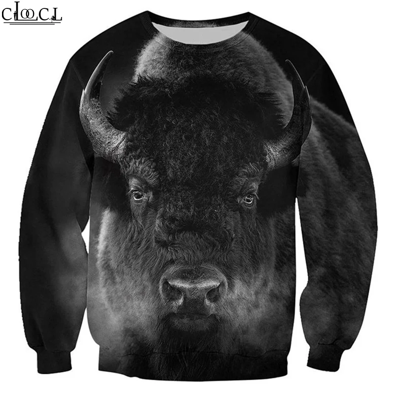 HX Newest Bison Hunting 3D Print Fashion Hoodie Men Women Sweatshirt Zip Pullover Harajuku Casual Tracksuit Drop Shipping