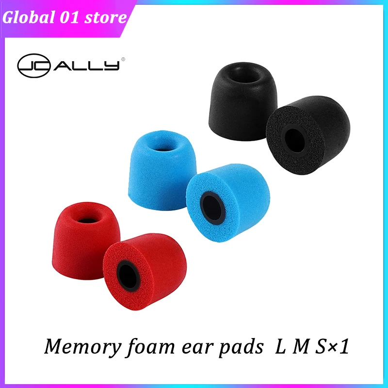 JCALLY Memory Foam Tips Eartips 3 Pairs S M L 4.5mm Noise Lsolating Ear Cushions For In Ear Earphones Earbuds Replace Ear Pads