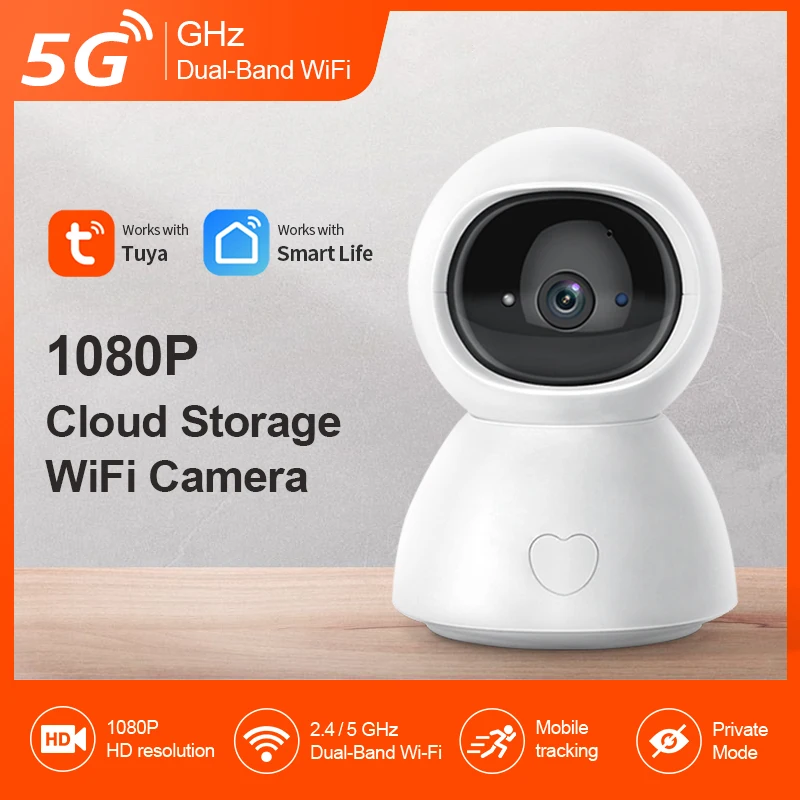 INQMEGA TUYA 5G CAMERA Wifi Thông Minh Cloud 1080P Wifi IP Ngoài Trời Tự Động Theo Dõi Google Nhà Alexa Video giám Sát