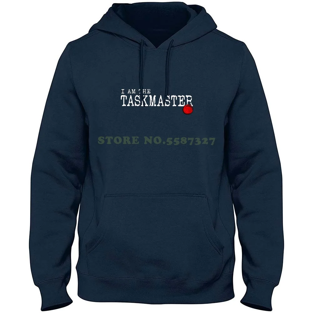 I Am The Taskmaster 100% Pure Cotton Hoodie T-Shirt Game Show Comedy The Taskmaster