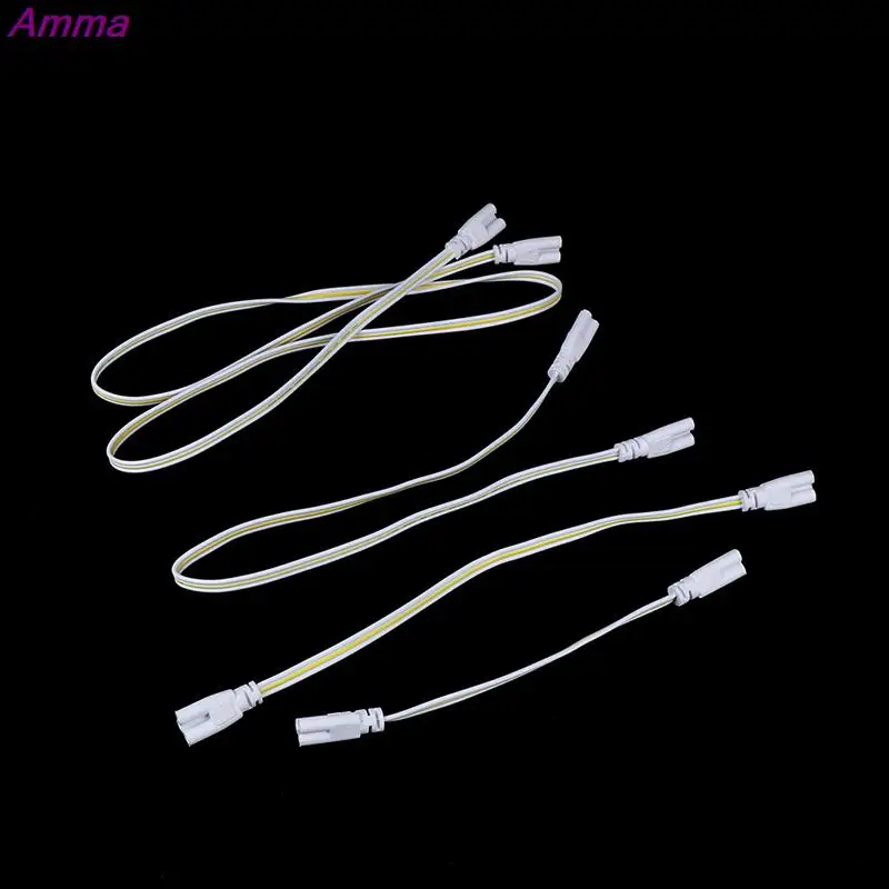 LED Tube Lamp Connected Cable T4 T5 T8 LED Light Double-end Connector Wire 20CM 30CM 50CM 100CM