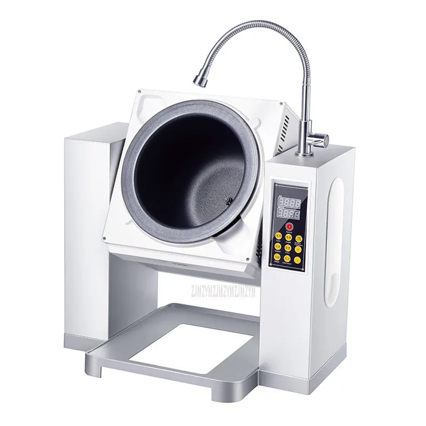 15L Electric Full Automatic Stir-Frying Machine Large Commercial Intelligent Non-stick Drum Rolling Cooking Robot Machine