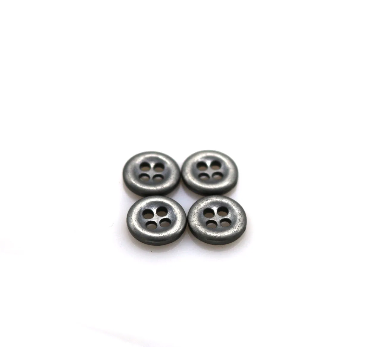 11 millimetri argento antico di Zinco della lega del metallo Da Cucire Bottone In Metallo Bottoni 50pcs