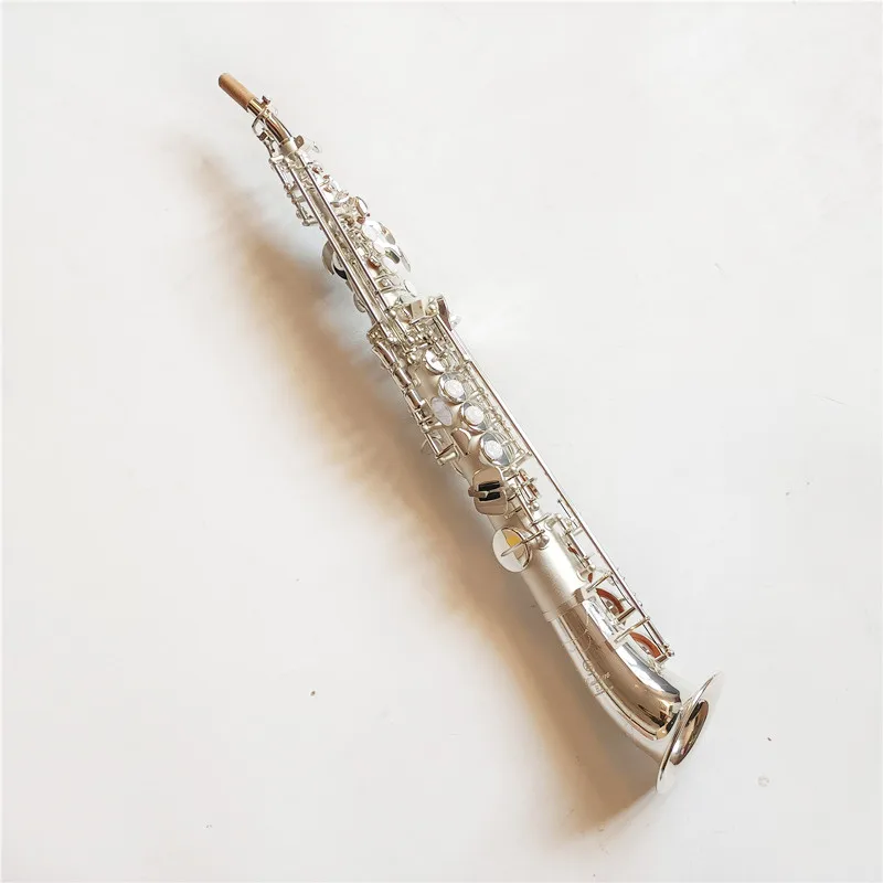 Made in Japan 875 Soprano Saxophone Reference  Silvering B-flat Soprano Sax  With Case Mouthpiece Reeds Neck