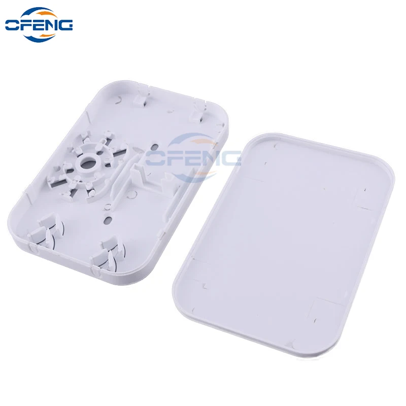 Multi Fuction 2 ports FTTH desk box Fiber Optic Termination Protection Junction box Terminal panel box ABS customized