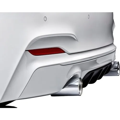 Bmw 2 Series F22 2014 Post M Performance Rear Bumper Outlet-Diffuser (Plastic)