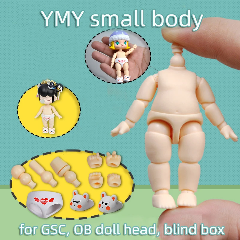 YMY Small Body suitable for GSC Clay head ob11 BJD doll head  spherical joint Body toy Doll shoes clothes accessories