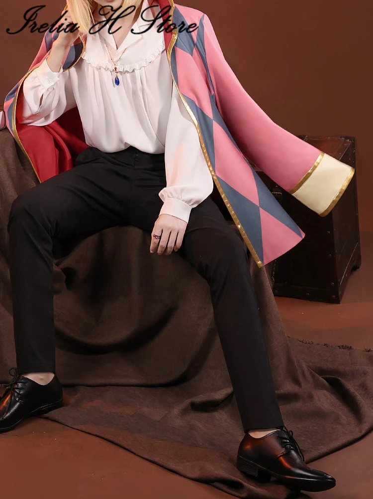 Irelia H Store Anime Cosplays Howl's Moving Castle Howl Cosplay Costume Coat shirt Pants Daily Dress Halloween Costumes