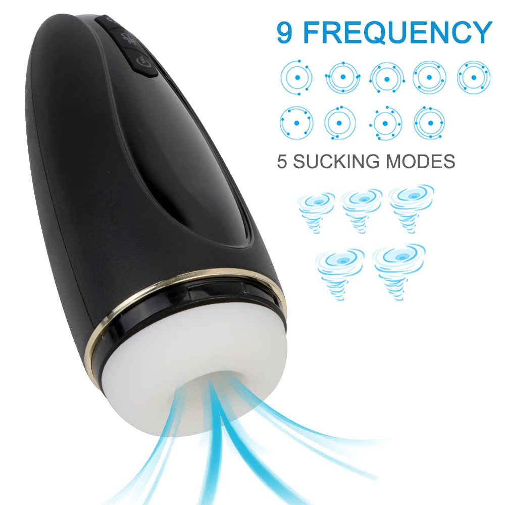 Electric Male Masturbation Cup Penis Pump Cock Exerciser 3D Vagina Real Pussy Sex Toys Vibrators for Men Glans Sucking Massager