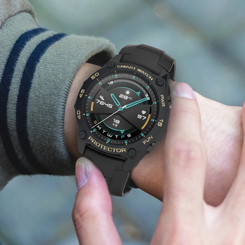 Per il caso di Huawei Orologio GT 2 GT2 46 millimetri MOSHOU smart Watch Accessori di Copertura 42mm Duro Armatura