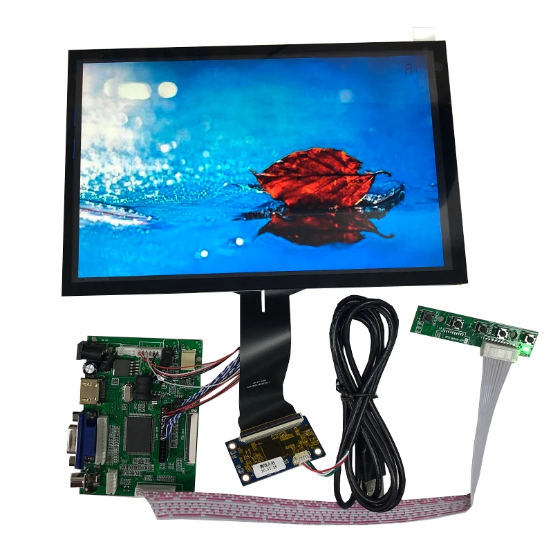 

10.1 inch 1280x800 VGA HDMI LVDS display high brightness IPS 10 point capacitive touch screen