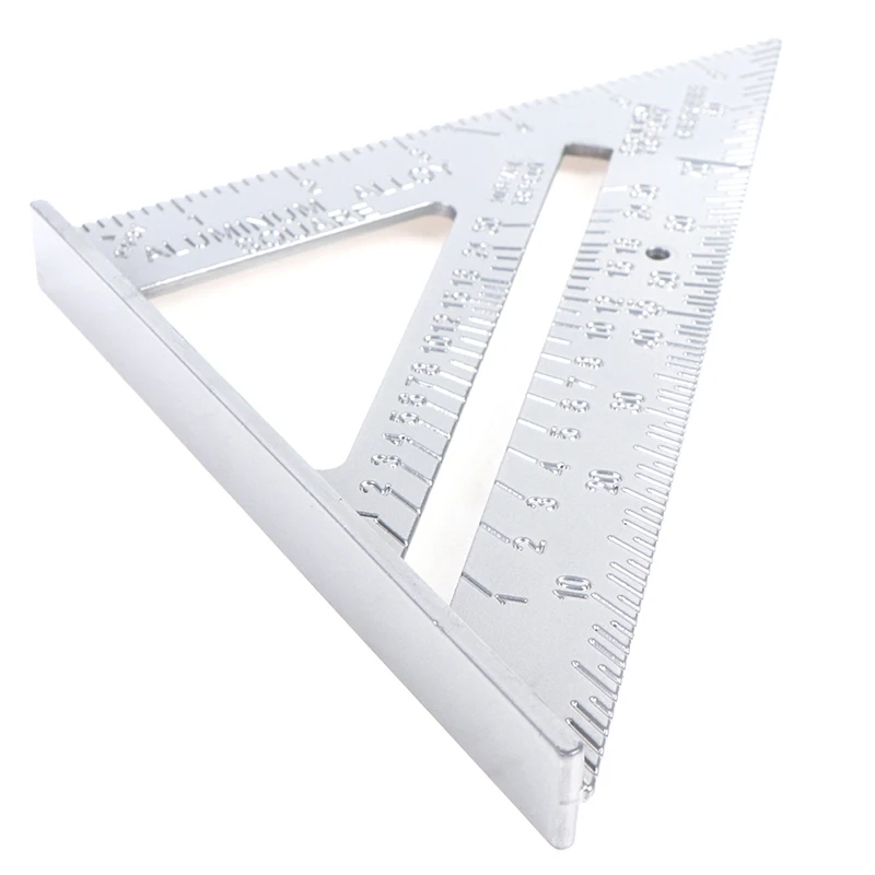 Triangle Ruler 90 Degree Thickening Angle Rule Aluminum Alloy Carpenter Measurement Square Ruler Layout Tool Measurement Tool
