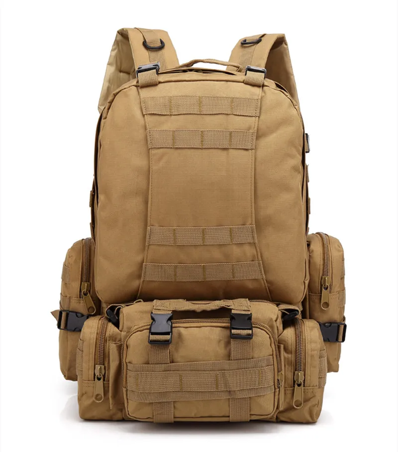 2024 New Travel Oxford Cloth Outdoor Backpack Camouflage Trekking Tactical Bag Mountaineering Large Combination Backpack