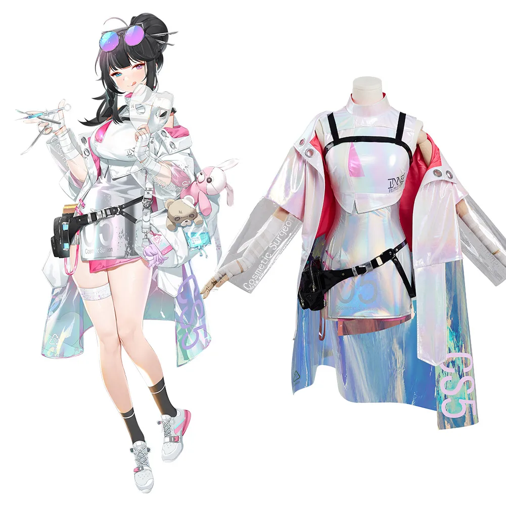 

China Game Girls Frontline Project Neural Cloud -Vee Cosplay Costume Outfits Halloween Carnival Suit For Women Girls