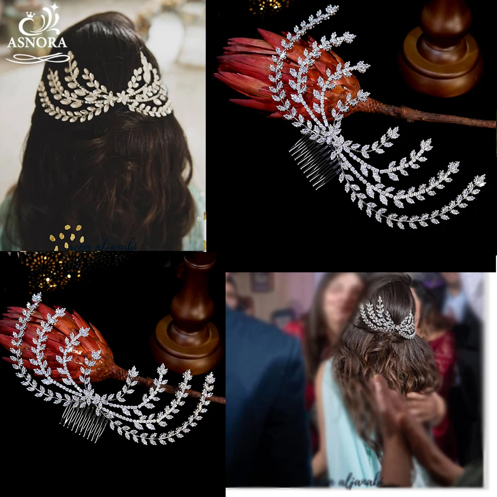 

High Quality Crystal Wedding Hair Accessories CZ Bridal Headdress ANORA Crown, Beauty Board Hairdressing Tools Jewelry A01027