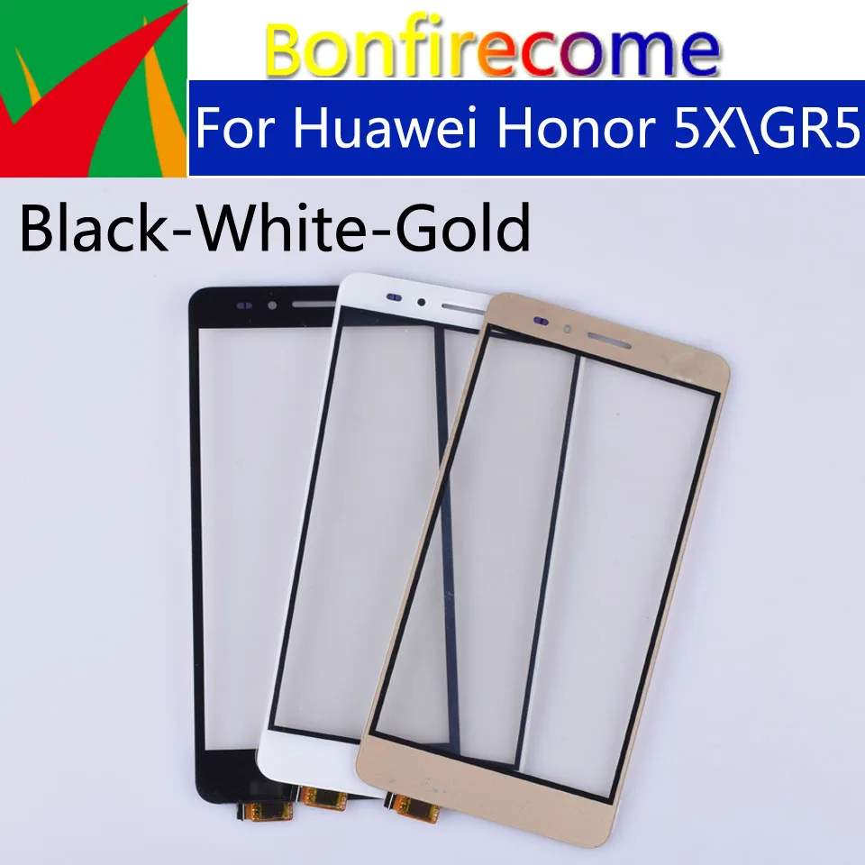 

10Pcs\Lot Touchscreen For Huawei Honor 5X Touch Screen Panel Sensor Digitizer For GR5 KII-L21 L22 L23 L03 L05 Display Glass Lens