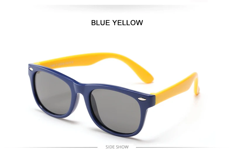Fashoin Kinder Polarisierte Sonnenbrille Jungen Mädchen Vintage Silikon Kinder Sonnenbrille Stilvolle Safty TR90 Brillen Baby UV400 – Detail 21