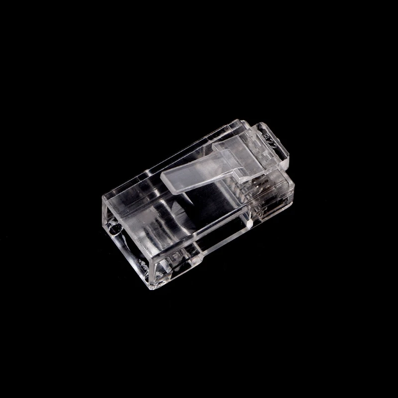 100Pcs/Set RJ45 CAT6 8-Pin Modular Plugs UTP Unshielded Version with Loading Bar