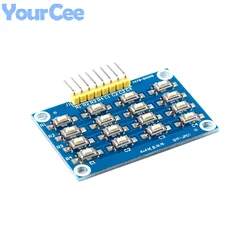 2pcs/1pc 4X4 4*4 16 Keys Matrix Keyboard Module MCU Development PCB Patch Buttons Learning Board 3.3V 5V for Arduino