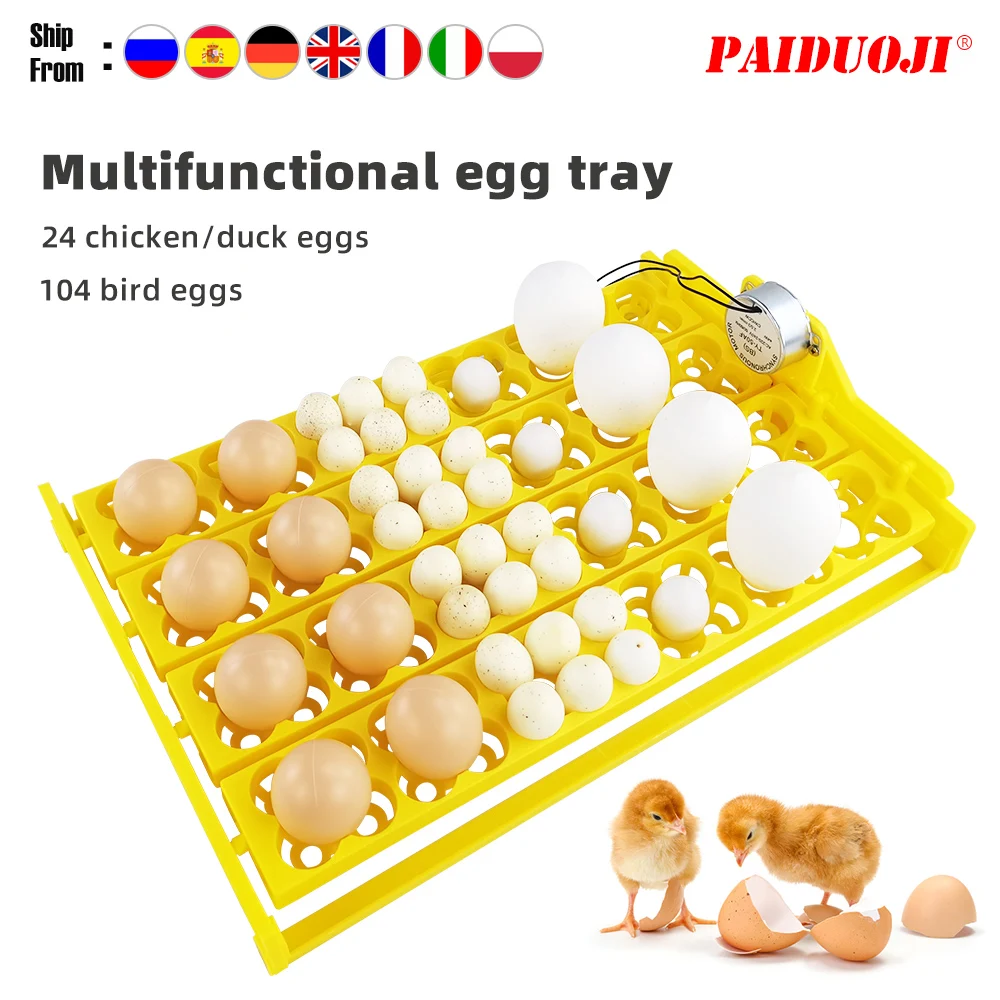 Egg Tray For Incubator Automatic 104 Bird  Egg  Incubadora Parts Poultry Farming Accessories Suppliesectric Egg Tray