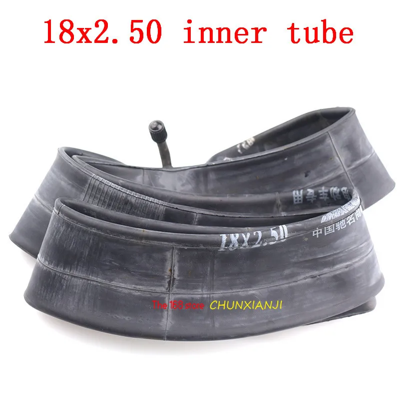 High quality InnerTube 18 x 2.50 with a Bent Angle Valve Stem  fit many gas electric scooters and e-Bike 18x2.5 inner tube