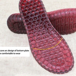 المطاط الوحيد الخريف الشتاء السنانير نعال الأحذية الكريستالية الشفافة حامي غير الانزلاق الوتر أسفل اليد شبكة النعال الصنادل أعلى 9 بيع الكروشيه الوحيد البوتية - No5